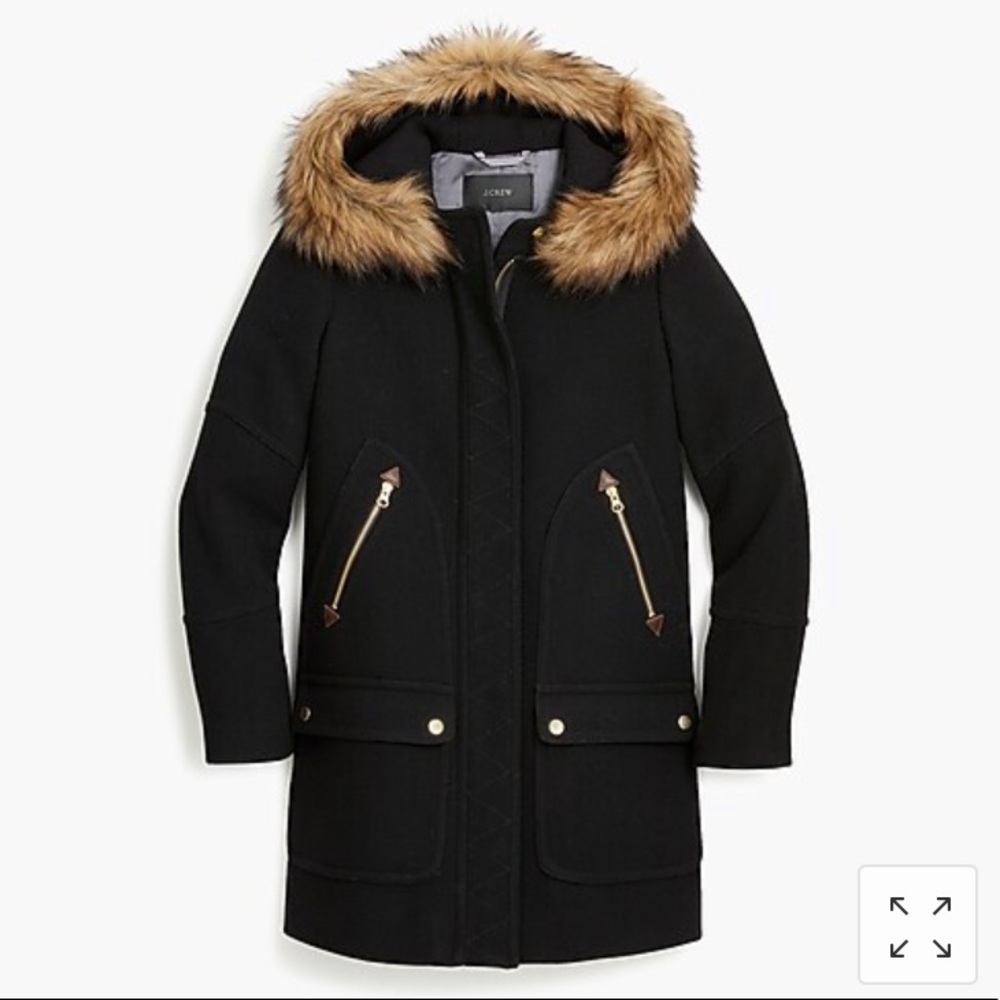 J Crew Chateau Wool Parka